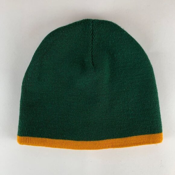 Oakland Athletic MLB Green Gold Knit Beanie One Size - Picture 3 of 4